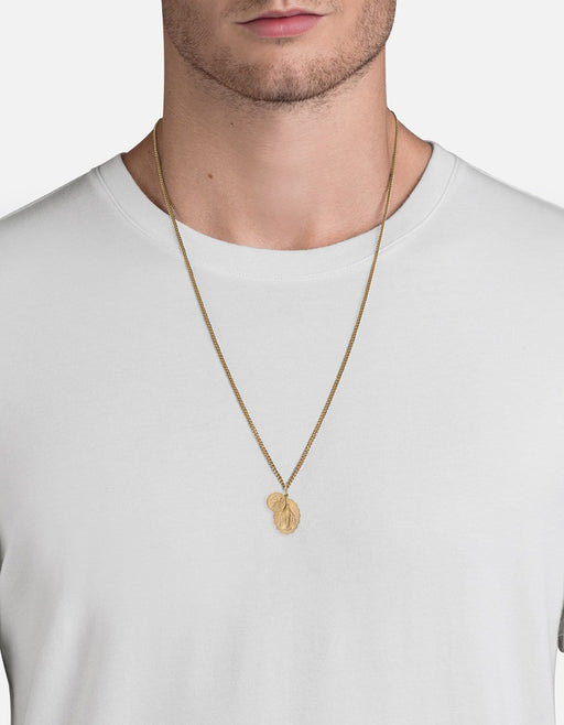 Miansai Necklaces Mini Saints Necklace, 14k Matte Gold Matte Gold / 24 in.