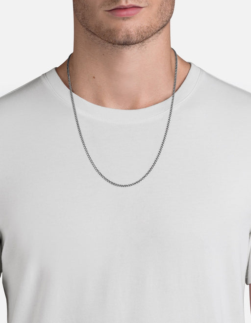 Miansai Necklaces 3mm Cuban Chain Necklace, Sterling Silver