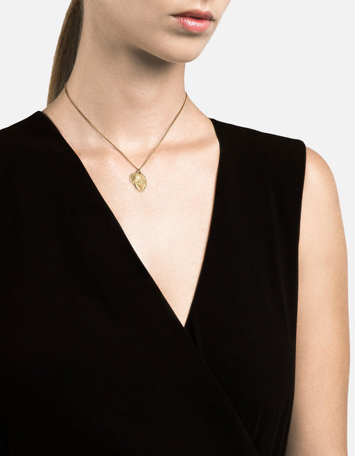 Miansai Necklaces Mini Dove Necklace, Gold Vermeil