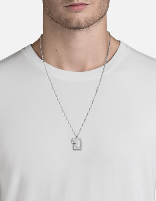 Miansai Necklaces Bird Frame Necklace, Sterling Silver Polished Silver / 24 in.