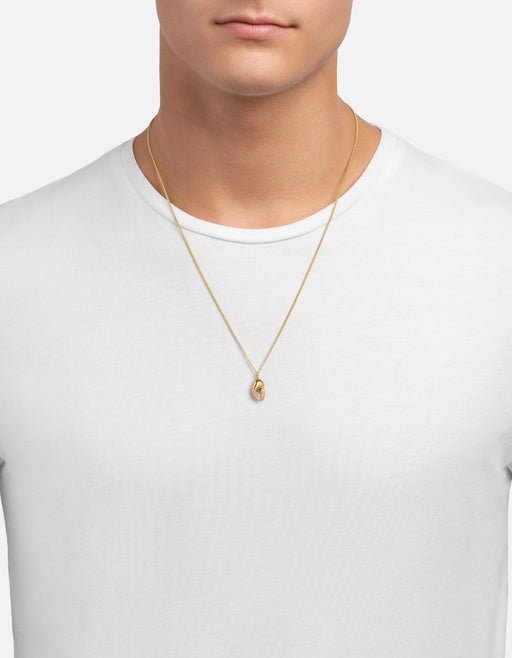 Miansai Necklaces Lobster Claw Necklace, Gold Vermeil Polished Gold / 24 in.