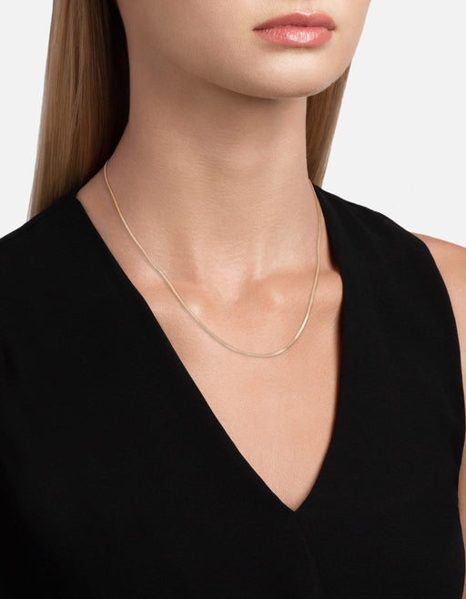 Miansai Necklaces 1.3mm Cuban Chain Necklace, Gold