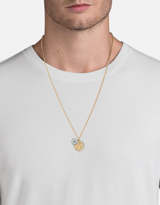 Miansai Necklaces Test of Time Necklace, 14k Gold/Sterling Silver
