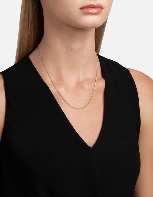 Miansai Necklaces 1.3mm Cuban Chain Necklace, Gold