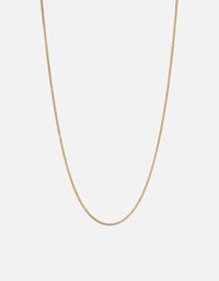 Miansai Necklaces 1.3mm Cuban Chain Necklace, 14K Gold Polished Gold / 24 in.