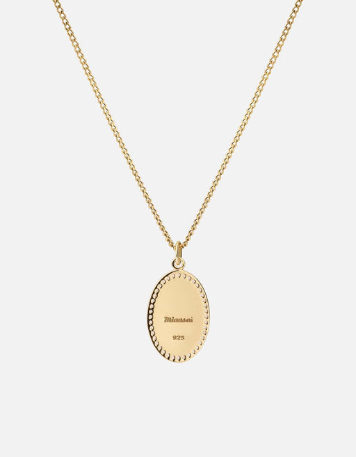 Miansai Necklaces Fortuna Necklace, Gold Vermeil/Sapphire Polished Gold/White Sapphire / 18 in.