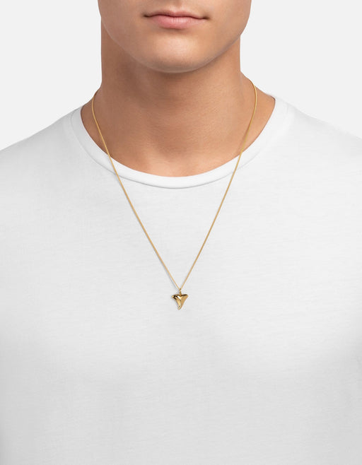 Miansai Necklaces Shark Tooth Necklace, Gold Vermeil Polished Gold / 24 in.