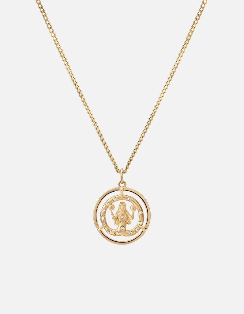 Miansai Necklaces Eternita Necklace, Gold Vermeil/Sapphire Polished Gold / 21 in.