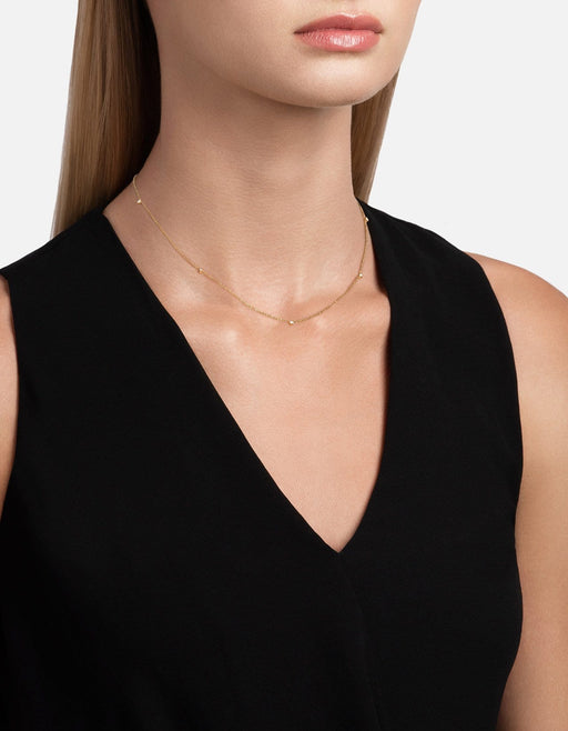 Miansai Necklaces Capra Necklace, 14k Gold Pavé Polished Gold/Pave / 16-18 in.