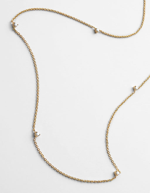 Miansai Necklaces Capra Necklace, 14k Gold Pavé Polished Gold/Pave / 16-18 in.