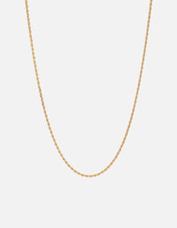 Miansai Necklaces 1.8mm Rope Chain Necklace, Gold Vermeil Polished Gold / 18 in.
