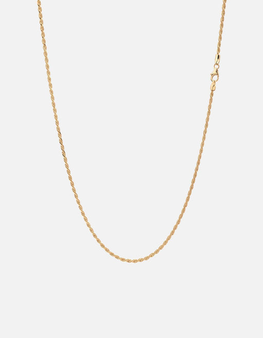 Miansai Necklaces 1.8mm Rope Chain Necklace, Gold Vermeil Polished Gold / 18 in.