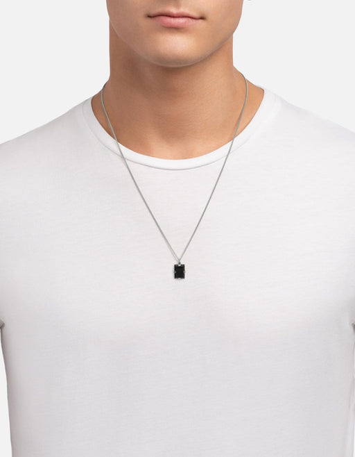 Miansai Necklaces Lennox Onyx Necklace, Sterling Silver