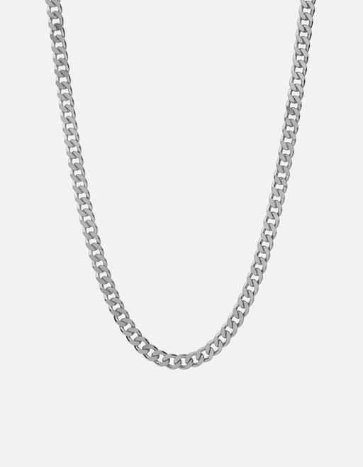 Miansai Necklaces 6.5mm Cuban Chain Necklace, Sterling Silver Polished Silver / 21 in.