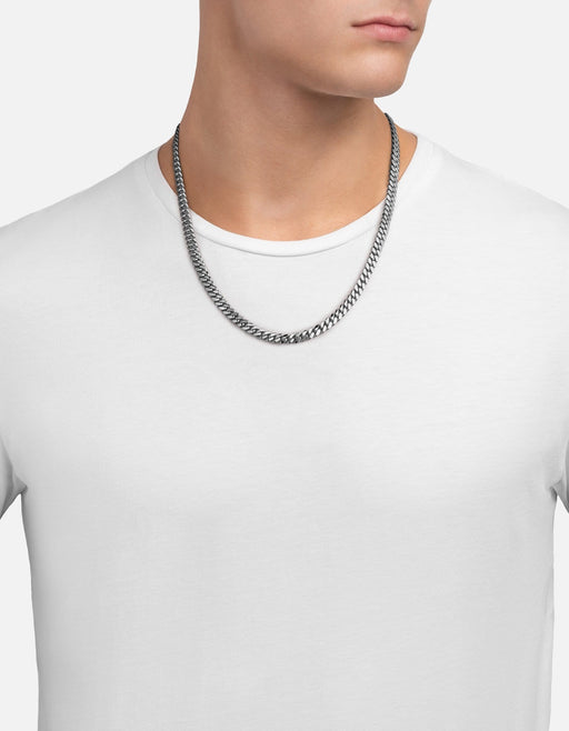 Miansai Necklaces 6.5mm Cuban Chain Necklace, Sterling Silver Polished Silver / 21 in.