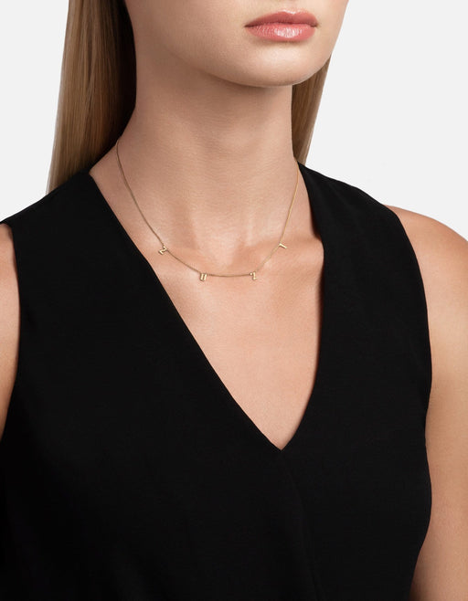Miansai Necklaces Numerus Necklace, 14k Gold