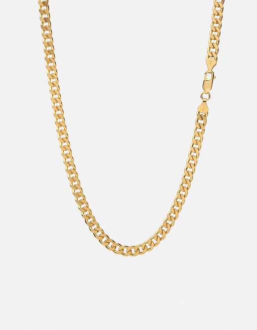 Miansai Necklaces 6.5mm Cuban Chain Necklace, Gold Vermeil Polished Gold / 21 in.