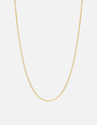Miansai Necklaces 1.7mm Herringbone Necklace, Gold Vermeil Polished Gold / 21 in.