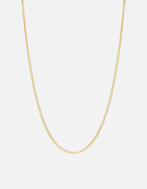 Miansai Necklaces 1.7mm Herringbone Necklace, Gold Vermeil Polished Gold / 21 in.