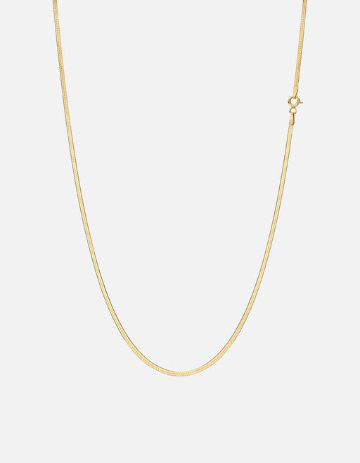 Miansai Necklaces 1.7mm Herringbone Necklace, Gold Vermeil Polished Gold / 21 in.