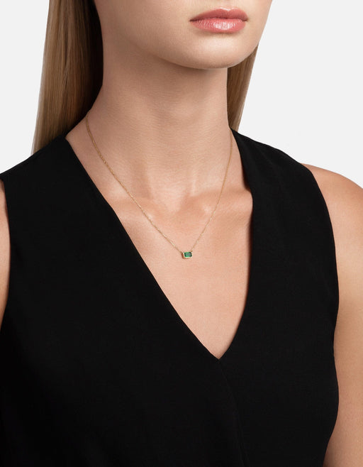 Miansai Necklaces Inari Chalcedony Necklace, 14k Gold Polished Gold / 16-18 in.