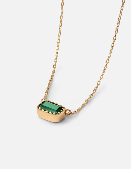 Miansai Necklaces Inari Chalcedony Necklace, 14k Gold Polished Gold / 16-18 in.