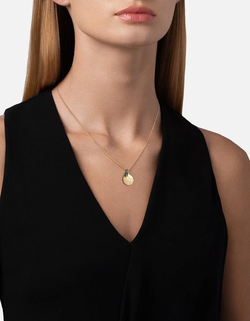 Miansai Necklaces Meridian Quartz Necklace, Gold Vermeil