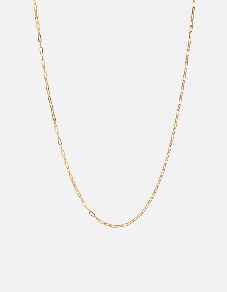 Miansai Necklaces 2.5mm Volt Link Cable Chain Necklace, 14k Gold Polished Gold / 18 in.
