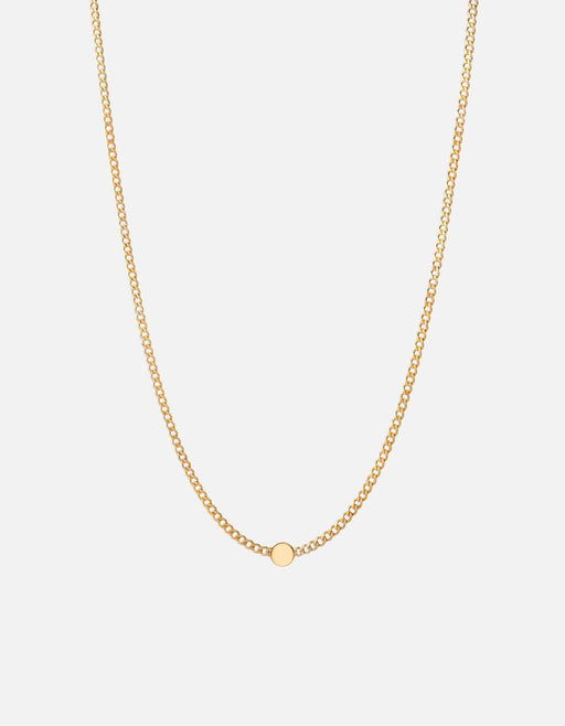 Miansai Necklaces Opus Chalcedony Type Chain Necklace, Gold Vermeil/Green