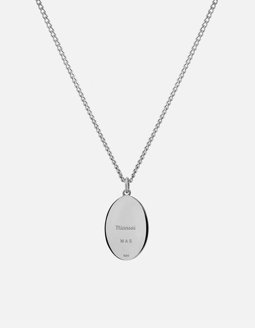 Miansai Necklaces Fortuna Necklace, Sterling Silver/Green