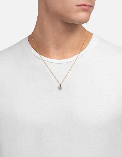 Miansai Necklaces Ojos Necklace, Gold Vermeil/Green