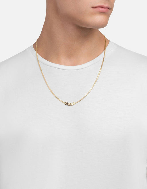 Miansai Necklaces Opus Sapphire Type Chain Necklace, Gold Vermeil/Blue