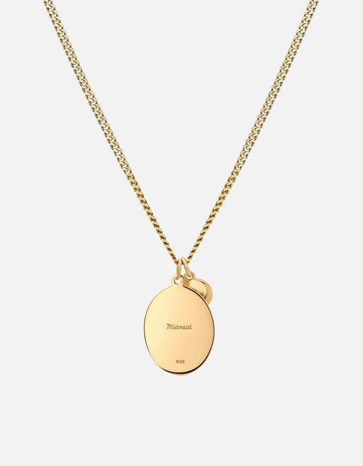 Miansai Necklaces Oxen Necklace, Gold Vermeil/Black Black / 22 in.