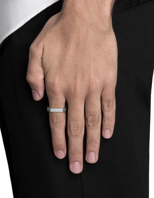 Miansai Rings Hex Ring, Sterling Silver
