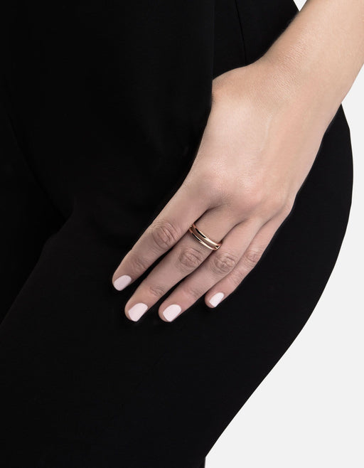 Miansai Rings Split Layer Ring, Rose