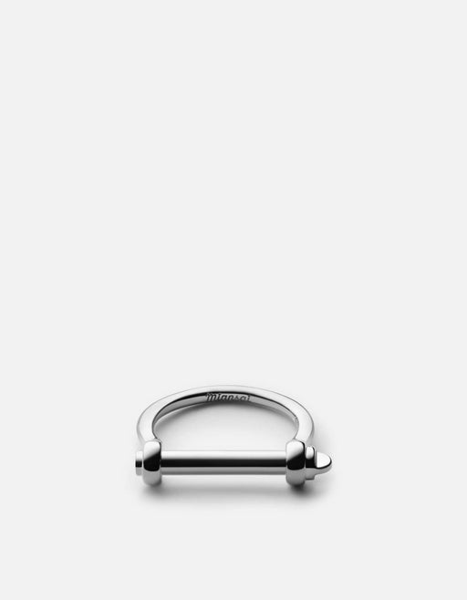 Miansai Rings Thin Screw Cuff Ring, Sterling Silver Polished Silver / 5