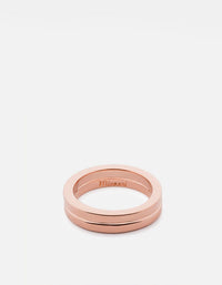 Miansai Rings Half-Layered Ring, Rose Plated Polished Rose / 5