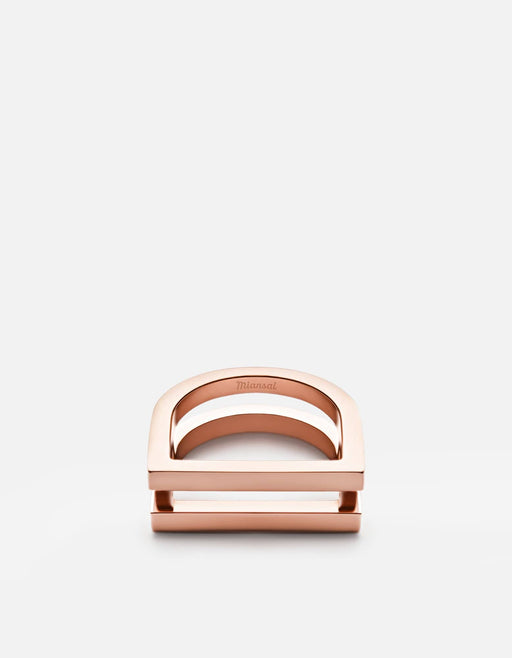 Miansai Rings Square Bar Ring, Rose Polished Rose / 5
