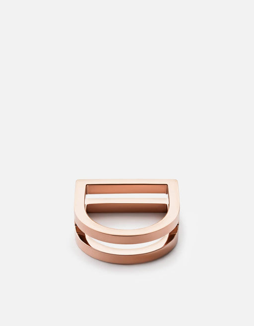 Miansai Rings Square Bar Ring, Rose