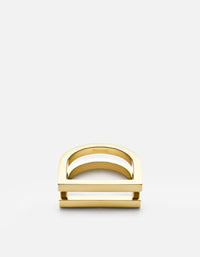 Miansai Rings Square Bar Ring, Gold Polished Gold / 5