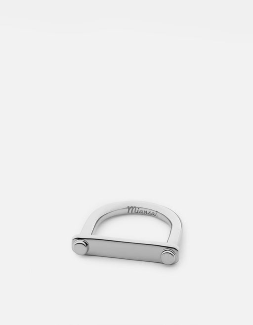 Miansai Rings Tension Ring, Sterling Silver Polished Silver / 5