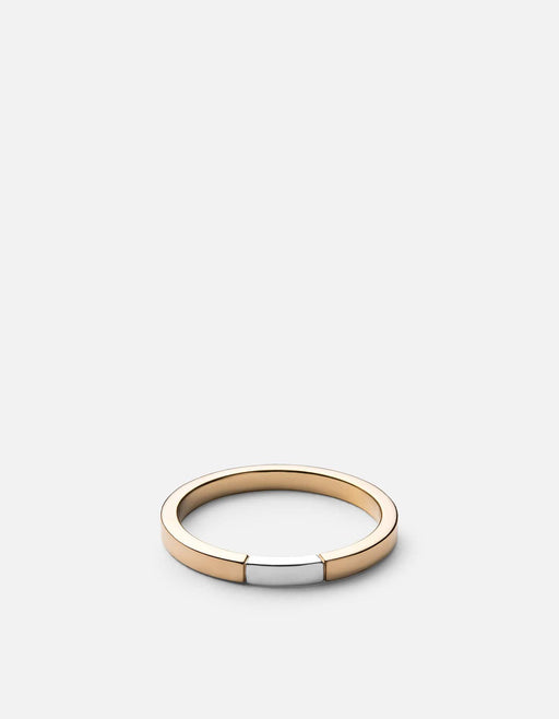 Miansai Rings Panel Ring, Gold/Silver Polished Gold/Silver / 5