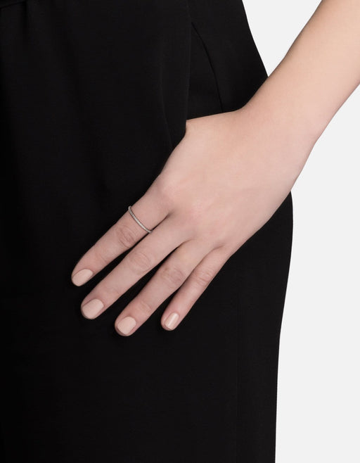 Miansai Rings Century Round Ring, 14k Gold Pavé