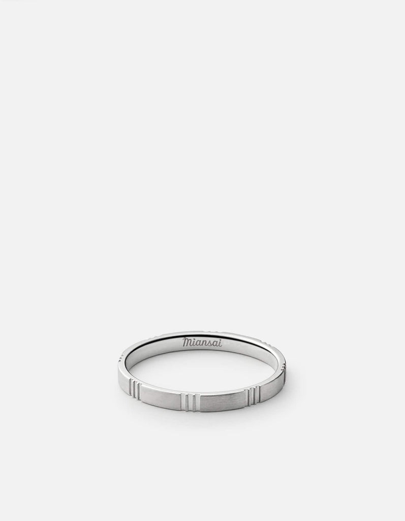 Miansai Rings Bolt Ring, Matte Silver Matte Silver / 10