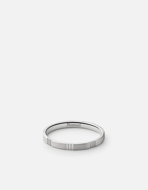 Miansai Rings Bolt Ring, Matte Silver Matte Silver / 10