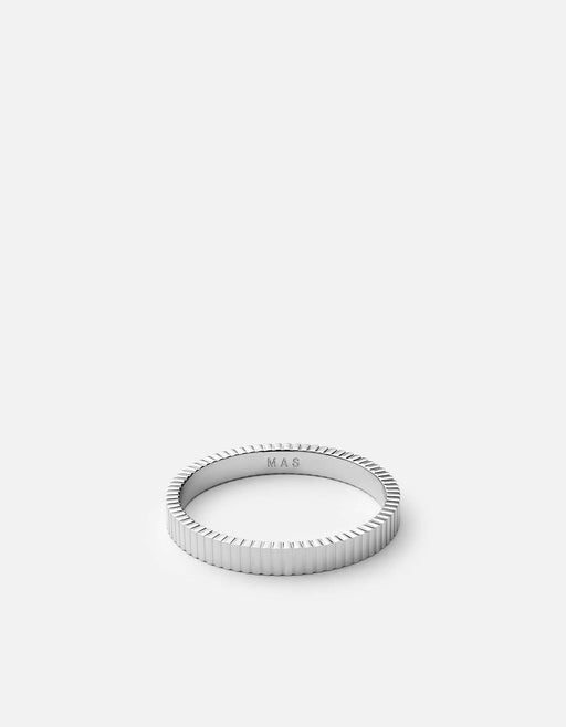 Miansai Rings Axel Ring, Sterling Silver Polished Silver / 10 / Monogram: Yes