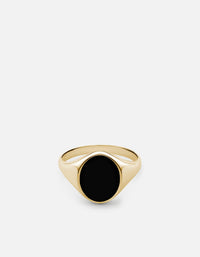 Miansai Rings Heritage Ring, Gold Vermeil/Black Black / 8