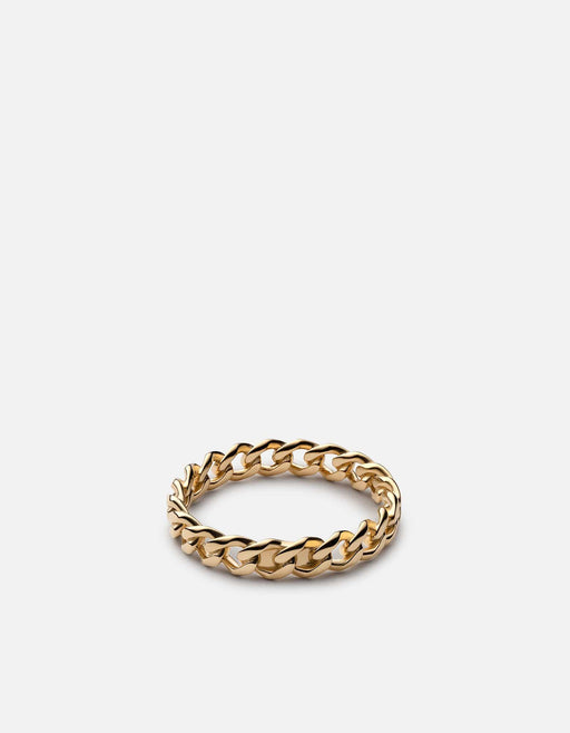 Miansai Rings Cuban Link Ring, Gold