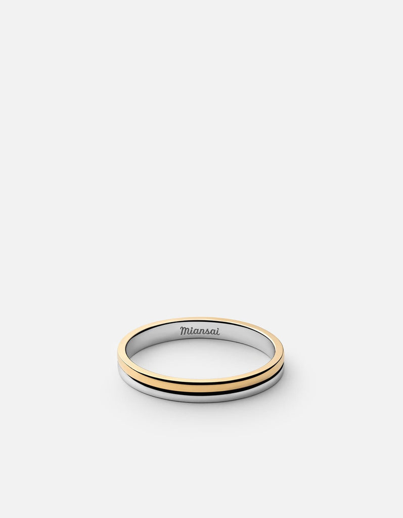 Miansai Rings Duo Ring, Sterling Silver/Gold Vermeil Polished Silver/Gold / 10