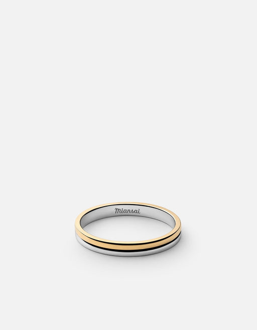 Miansai Rings Duo Ring, Sterling Silver/Gold Vermeil Polished Silver/Gold / 10